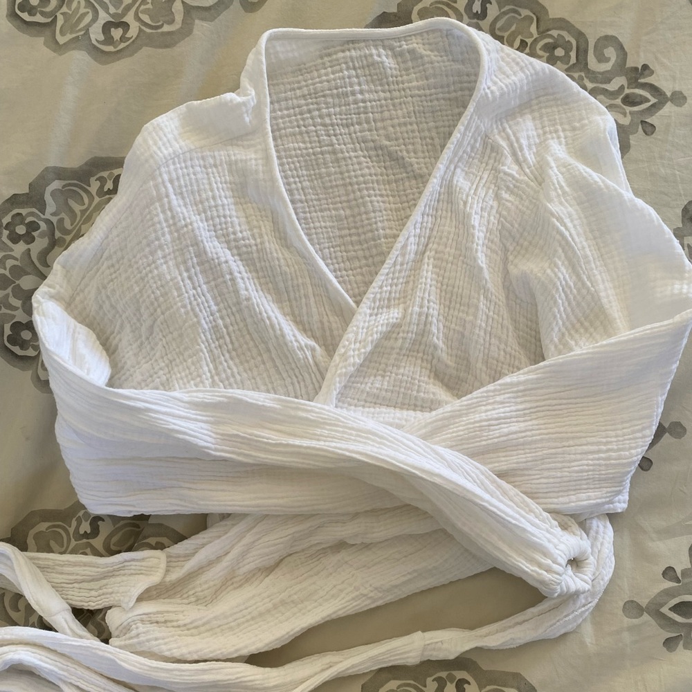 Boheme Organic Gauze Wrap Top 1